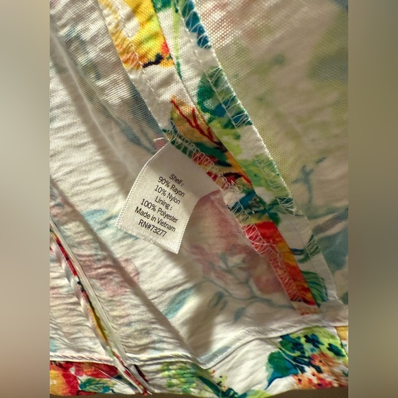 LC Lauren Conrad Fruit Print Ruched Sleeve Blazer - Picture 7 of 7